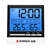 志高电子温湿度计浴室湿度计家用带灯光日历时间温度计ZG-7016（白色） 国美超市甄选