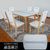 木巴北欧餐桌椅组合现代简约钢化玻璃饭桌一桌四椅六椅组合(CZ200+YZ402(一桌六椅） 默认)第2张高清大图
