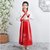 儿童国学服古装汉服男女书童服装中国风小学生三字经朗诵开学礼服(170 红色凤翼直袖)