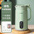 小浣熊豆浆机家用全自动多功能破壁免过滤免煮迷你小型榨汁机单人(绿色升级款（600ML）)