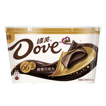 德芙醇黑巧克力66%可可碗装252g*3碗休闲食品零食礼品（新旧包装随机发放）
