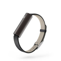 Misfit Ray皮质腕带版智能运动手环苹果安卓计步睡眠健康监测器(曜石黑-皮质版)