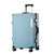 新款网兜铝框行李箱女轻便结实耐用拉杆箱（10件/套）(冰蓝色 28寸)