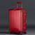 全铝合金铝镁合金拉杆箱22寸金属超大行李箱（5件/套）(红色  钻石镜面全铝款 20寸)