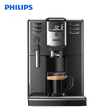 飞利浦(Philips) 咖啡机 EP5310/12 家用全自动意式咖啡机 滴漏式 现磨豆带奶泡系统 钢琴黑金属机身