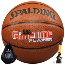 斯伯丁（SPALDING）74-418 NBA PU篮球室内外通用篮球 赠气筒球包