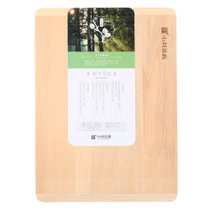 小刘菜板 精装进口百年小叶椴木经典型实木砧板 案板 水果板  M012 (34*24*2cm）