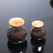 卓宜佳居（ZJOY)厨房蘑菇造型精致玻璃储物罐杂粮密封罐食品收纳罐茶叶罐咖啡豆罐子(容量400毫升2只装)