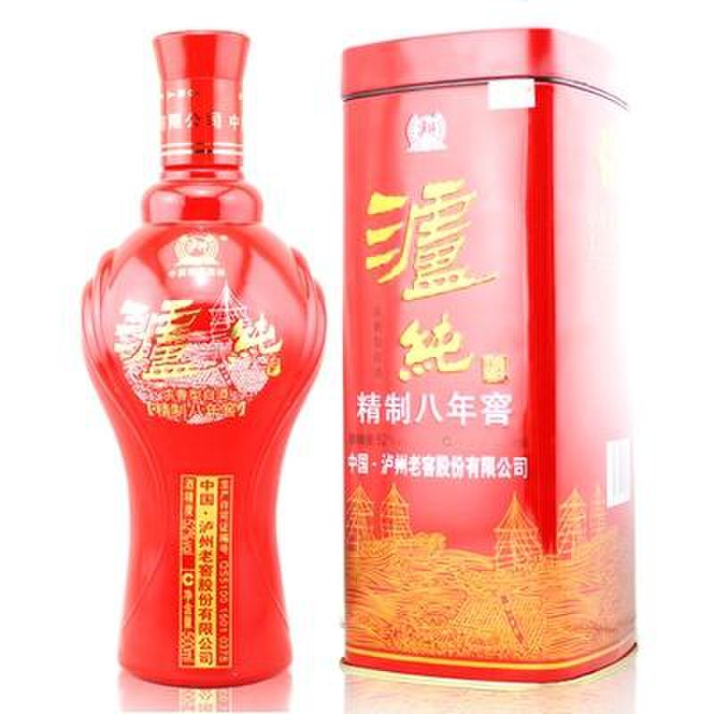 白酒泸州老窖泸纯精制八年窖酒52度500ml返回商品页
