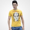 [格斯帝尼] 2013夏装新款 男士休闲短袖圆领T恤13471(黄色 M)