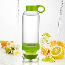 普润 便携活力瓶柠檬水杯喝水果汁杯榨汁杯神器柠檬杯子 塑料杯(黄色)