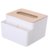 简约客厅抽纸盒家用厕纸盒北欧桌面纸巾收纳盒创意木盖车用纸巾盒(竹木款 默认版本)