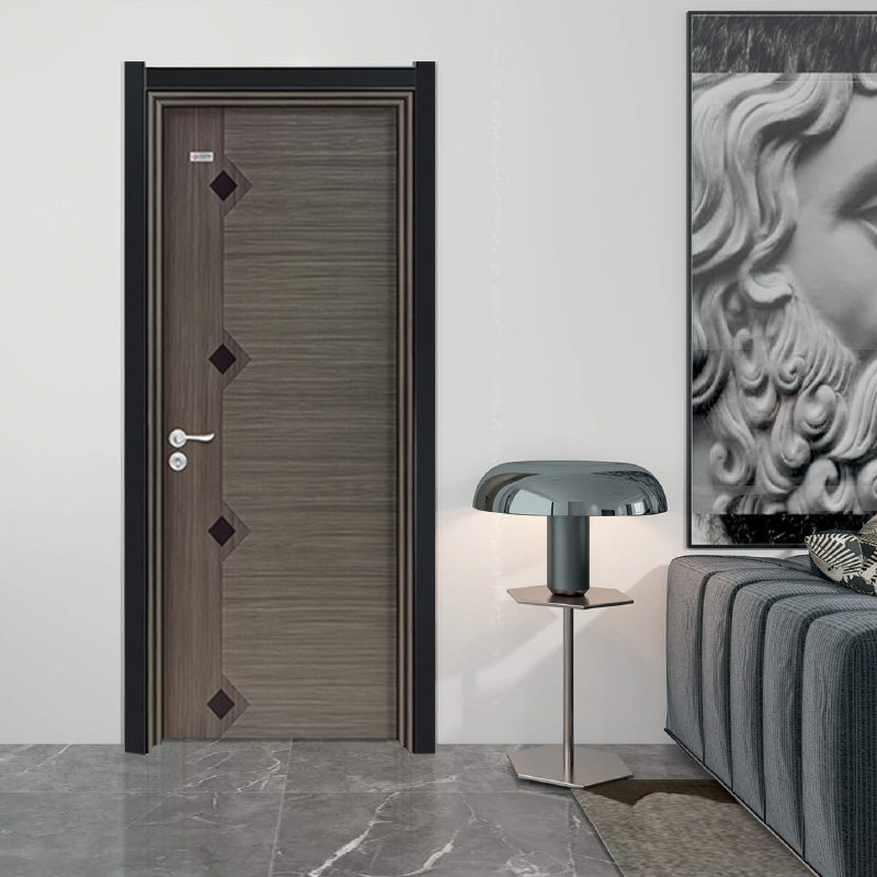 门黑包边系列全铝门坚固结实防潮防虫隔音简约室内家用卧室房门福星高
