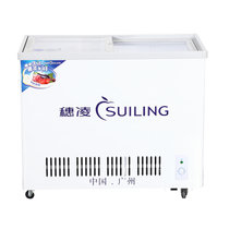 穗凌(SUILING)WT4-266 266升双温冷冻冷藏商用卧式双门冰柜(白)
