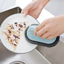 家居厨房浴室多功能去污刷厨房清洁带柄浴缸清洁刷DS1055(米色 14*8*7cm)