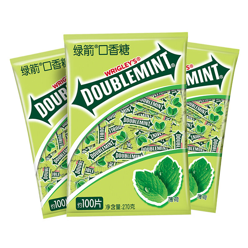 绿箭口香糖原味薄荷味270g3国美甄选