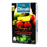 斯里兰卡进口 迪尔玛/Dilmah 芒果草莓味红茶茶包20入 30g