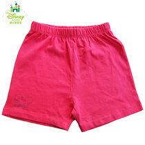 迪士尼宝宝 童装 男女宝宝 时尚针织短裤(玫红 120cm(4-6岁))