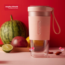 摩飞（Morphyrichards）榨汁机 便携式充电迷你无线果汁机料理机搅拌机MR9600(优雅粉 网红榨汁杯)