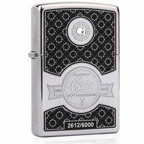 zippo打火机28735   60周年 镀铬雕刻填漆镶嵌 之宝限量款收藏礼品生日礼物