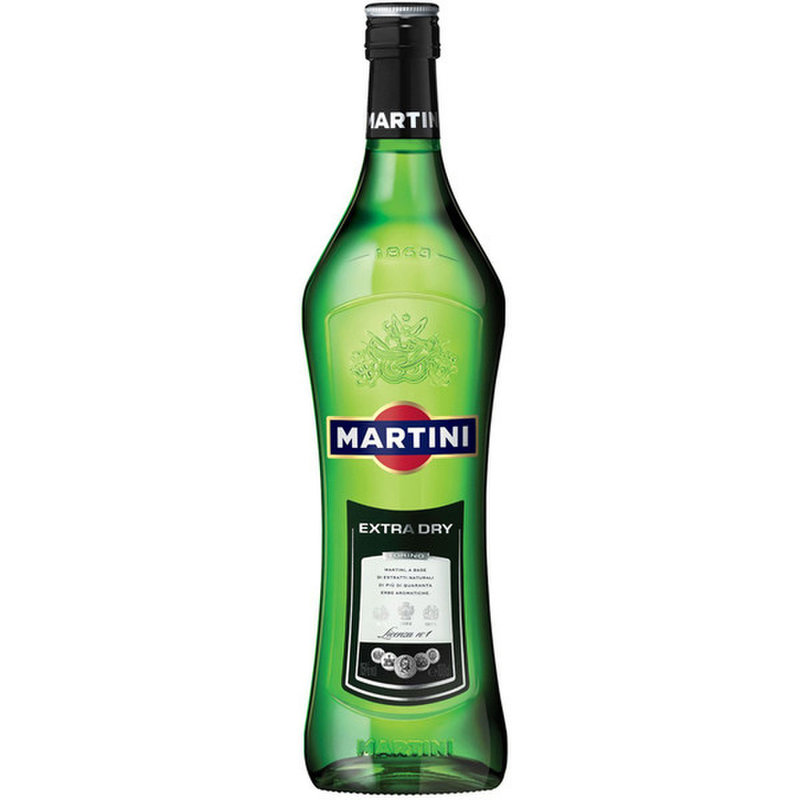 martini extra dry马天尼干威末酒1000ml 意大利开胃酒 鸡尾酒基酒