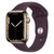 Apple Watch Series 7 智能手表 GPS款+蜂窝款 45毫米金色不锈钢表壳 绛樱桃色运动型表带MKJX3CH/A