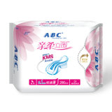 ABC亲柔立围夜用超极薄棉柔排湿表层卫生巾8片含KMS 280mm