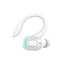 新款F8单耳挂耳式蓝牙耳机跑步运动商务耳塞入耳式立体声耳机(白色 F8蓝牙耳机)