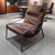 LOFT工业风老板工作室办公沙发真皮组合茶几套装简约现代商务接待(工业风休闲椅)