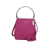 COACH/蔻驰 女士马车logo单肩手提水桶包 牛皮革 粉紫色1011IMRRP