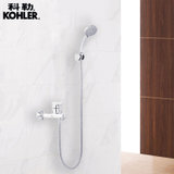 科勒Kohler  齐乐挂墙式浴缸花洒龙头 浴室冷热水手持淋浴喷头16159T(R16159T-4-CP)