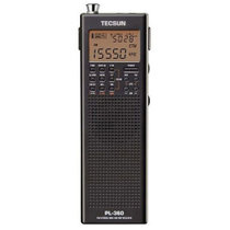 德生(Tecsun) PL-360 收音机 全波段 老年人 四六级英语听力 高考考试 黑色