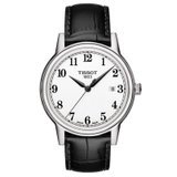 天梭(TISSOT)手表 卡森系列钢带时尚商务休闲石英男表(白色)