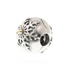 PANDORA 潘多拉 时尚925银雕刻雪花球固定扣 手链配件 791232(银色)
