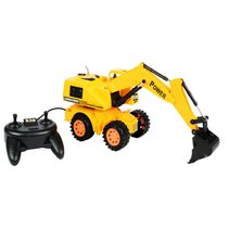 猎豹王 线控挖掘机 带灯光遥控工程车 儿童玩具礼物