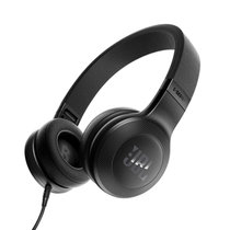 JBL E35 头戴式音乐耳机 电脑手机通用麦克风 便携HIFI重低音耳机 有线耳机带麦(黑色)