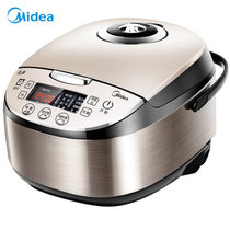 美的（Midea）电饭煲电饭锅4L智能预约电饭煲气动涡轮防溢金属机身圆灶釜内胆家用多功能电饭煲MB-WFS4037(4L)