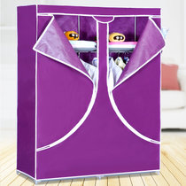 索尔诺 加大加固无纺布 简易家具布衣柜 韩式布衣橱 8502(紫色 8502)