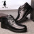 米斯康（MR.KANG）男鞋休闲鞋 高帮棉皮鞋加绒保暖鞋子冬季新款335(黑色 42)