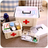 家用医药箱 急救药箱 多层家庭塑料药品收纳箱 儿童小药箱(小号)
