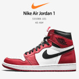 耐克男子篮球鞋 Nike Air Jordan 1OG Chicago AJ1 乔1篮球鞋 芝加哥 555088-101(红色 40)
