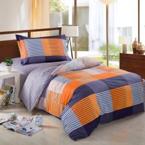 维众家纺床品床单被套枕套全棉三件套1.2米床 简约生活
