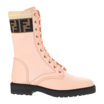 FENDI粉色女士踝靴 8T6780-A3H4-F1C3A37.5粉 时尚百搭