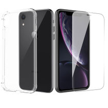 ESCASE 【壳膜套装】苹果iPhoneXR手机壳保护套全包气囊防摔透明软壳送全屏透明钢化玻璃膜
