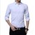 新款长袖衬衫 男青年商务休闲斜纹纯色百搭寸衫修身男式衬衣77(白色 39)
