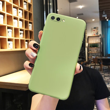 绿赐华为荣耀10手机壳华为荣耀10青春纯色硅胶轻薄防摔全包边保护套