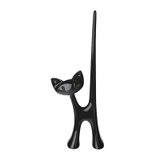 德国 Koziol 猫咪创意首饰架女士戒指耳环耳钉收纳架 国美厨空间(黑色)