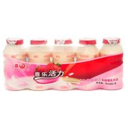 喜乐活力草莓味果汁 乳酸菌乳饮料 72小时乳酸菌发酵 95ml*5瓶