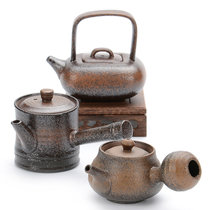 关耳窑 单品仿古粗陶茶壶(出水芙蓉茶壶)
