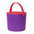 日本 Omnioutil 炫彩桶多功能收纳桶 带盖收纳篮 家用户外储物凳 凳子 国美厨空间(紫色 8L)